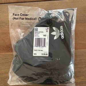 NWT Adidas Face Mask (Black) 3 Pcs Face Masks M/L